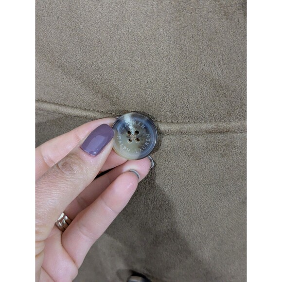 Lauren Ralph Lauren Faux Sherpa Suede Double Breasted Coat Long Heavy Sz 2XL - Picture 9 of 16